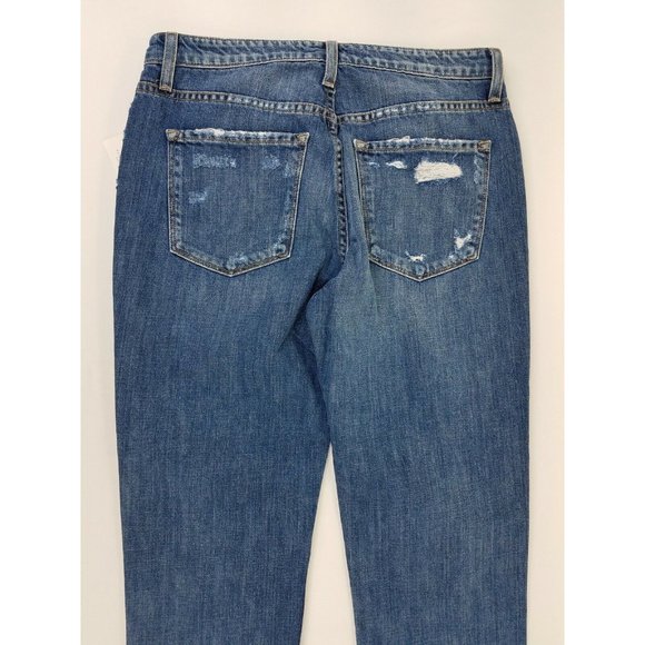 Flying Monkey Black Label Straight Leg Distressed Blue Jeans Size 27x26 NEW B59 - Picture 4 of 9